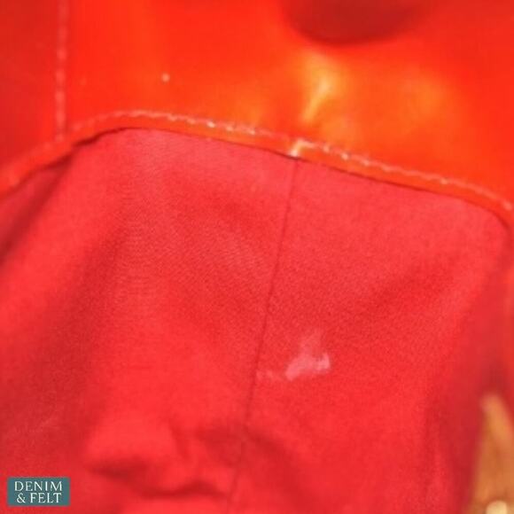 Louis Vuitton Reade PM Vernis Red Monogram Patent Leather Tote Bag Authentic - Picture 7 of 16